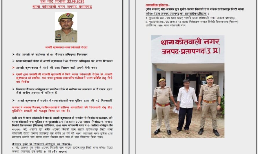 थाना कोतवाली नगर जनपद प्रतापगढ़
